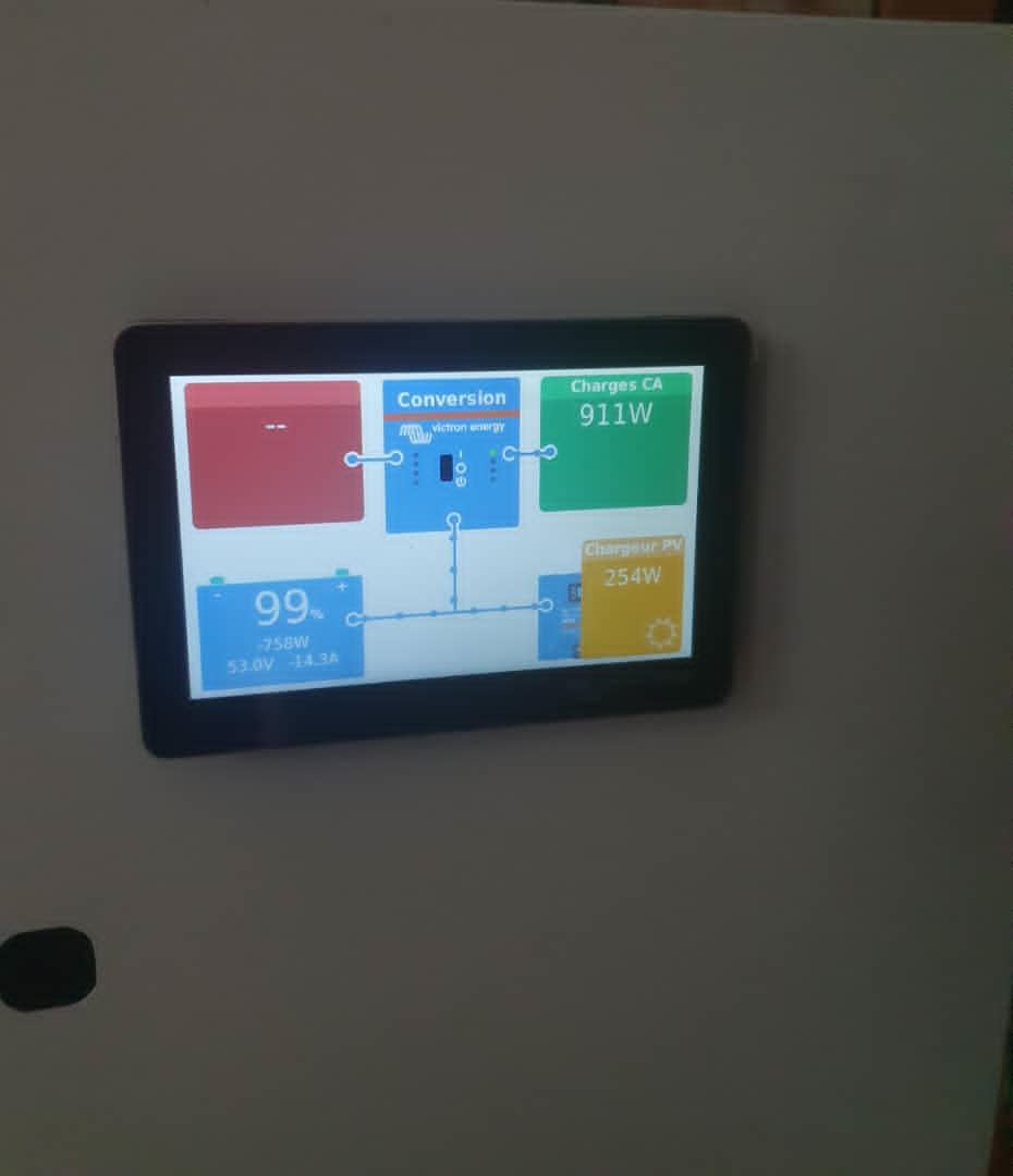 Écran de supervision affichant la production solaire d&rsquo;une installation GEERS